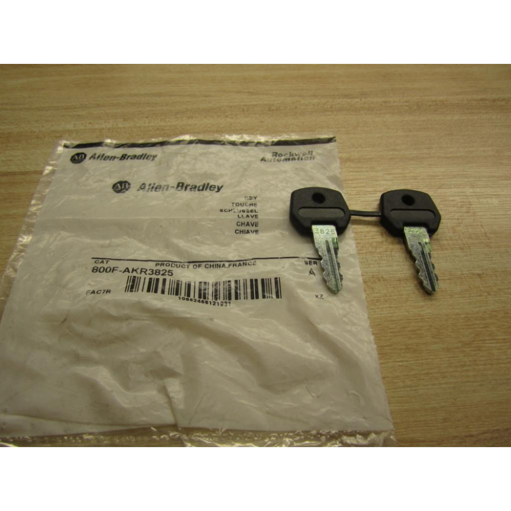 Allen Bradley 800F-AKR3825 Keys (Pack of 2)