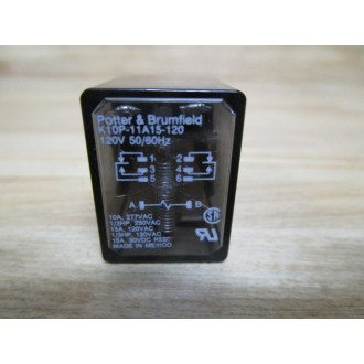 Potter & Brumfield K10P-11A15-120VAC Relay K10P-11A15-120V AC - Used