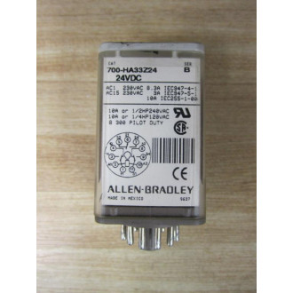 Allen Bradley 700-HA33Z24VDC Relay 700-HA33Z24V DC Series B 24VDC - Used