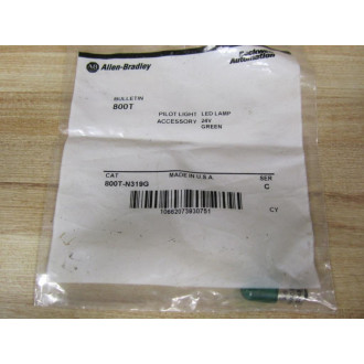 Allen Bradley 800T-N319G Green Lamp Bulb 800TN319G 24VACDC