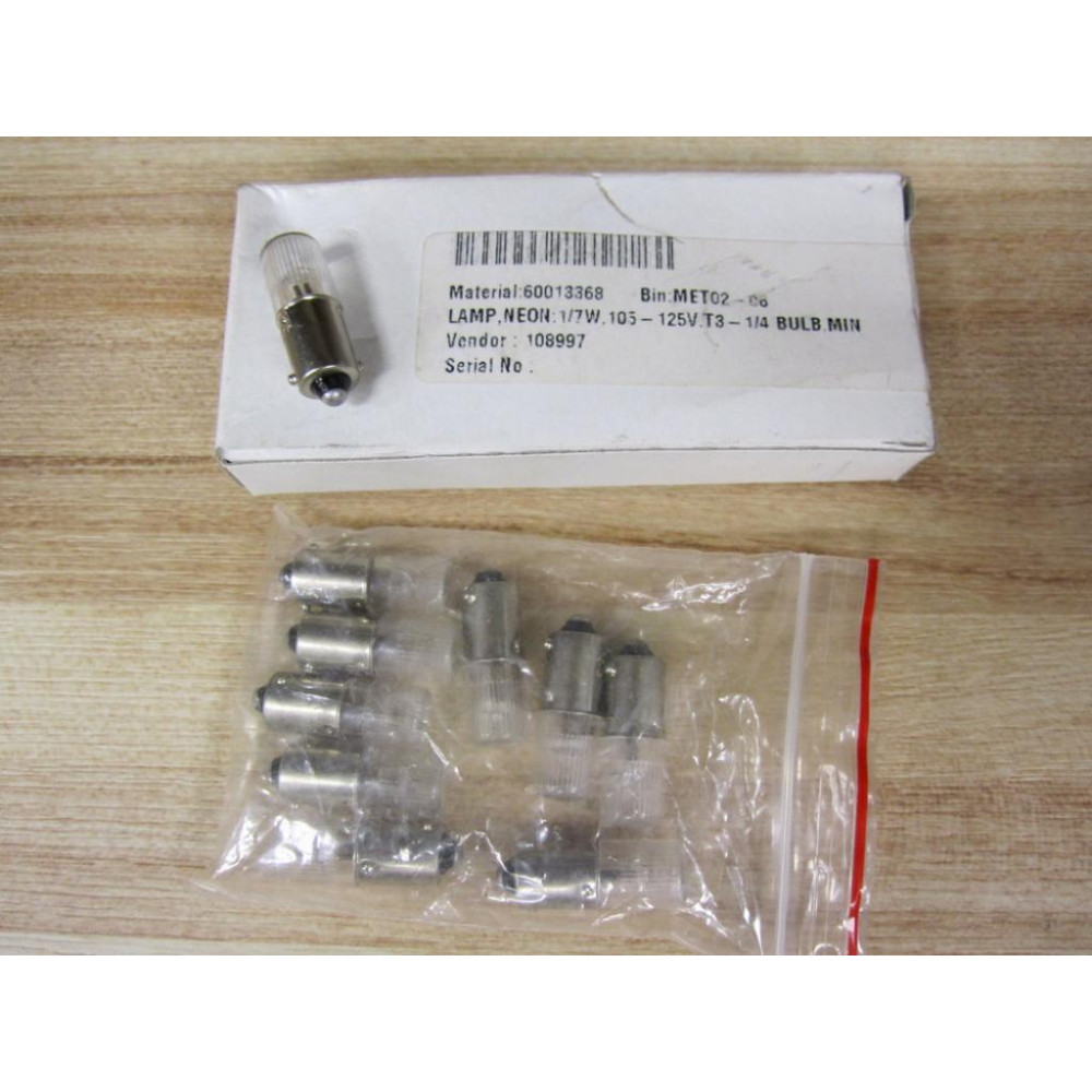 Allen Bradley B2A Miniature Lamp Light Bulb (Pack of 10)