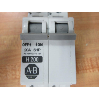 Allen Bradley 1492-CB2H200 20A Circuit Breaker 1492CB2H200 Series C