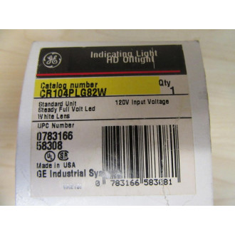 General Electric CR104PLG82W Pilot LIght