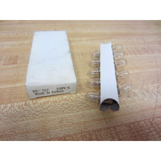 Generic 757 Miniature Lamp Light Bulb (Pack of 10) - New No Box