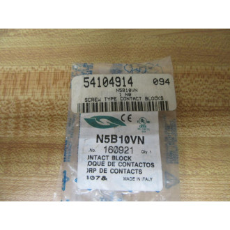 Springer Controls N5B10VN Contact Block 160921