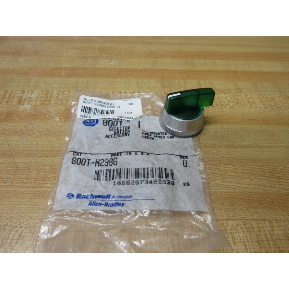 Allen Bradley 800T-N298G Green Switch Knob 800TN298G