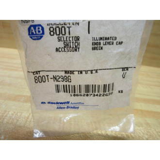 Allen Bradley 800T-N298G Green Switch Knob 800TN298G