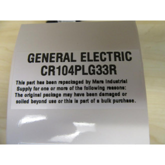 General Electric CR104PLG33R Pilot Light