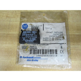 Allen Bradley 800E-3X01L Contact Cartridge 800E3X01L