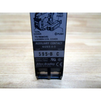 Allen Bradley 595-B Auxiliary Contact 595B Size 0-5