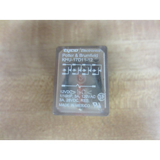 Potter & Brumfield KHU-17D11-12V DC Relay KHU-17D11-12VDC - New No Box