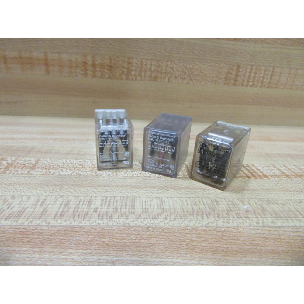 Potter & Brumfield KHU-17D11-12V DC Relay KHU-17D11-12VDC - Used