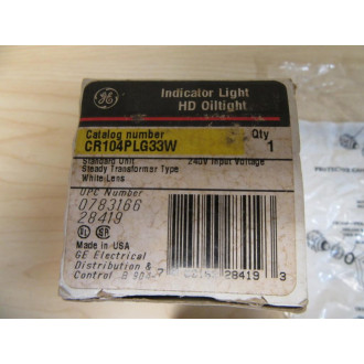 General Electric CR104PLG33W Pilot Light