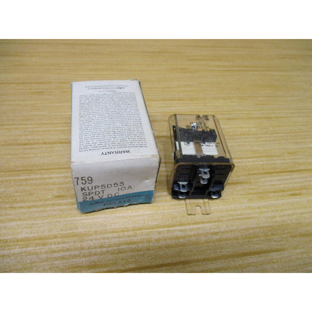 Potter & Brumfield KUP5D55-24V DC Relay KUP5D55-24VDC