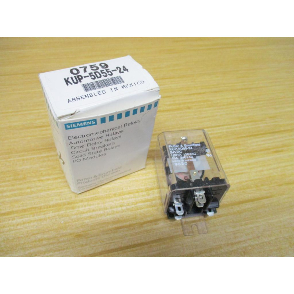 Potter & Brumfield KUP-5D55-24V DC Relay KUP-5D55-24VDC
