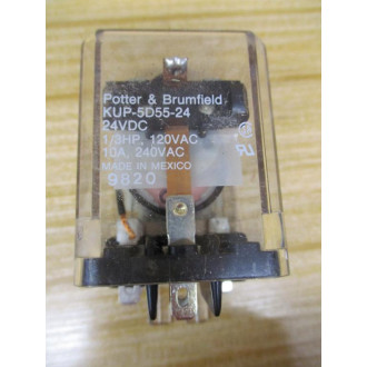Potter & Brumfield KUP-5D55-24V DC Relay KUP-5D55-24VDC