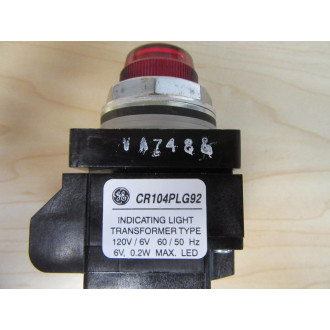 General Electric CR104PLG92R Pilot Light