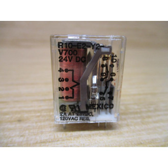 Potter & Brumfield R10-E2-Y2-V700-24V DC Relay R10-E2-Y2-V700-24VDC