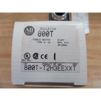 Allen Bradley 800T-T2H3EEXX 2-Way Toggle Switch W(2) 800T-XD2