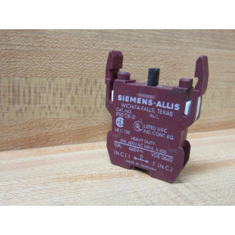 Siemens Allis P30 CB 01 Contact Block P30CB01 - New No Box