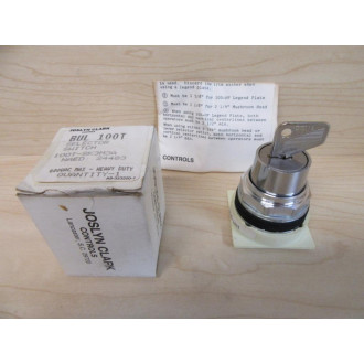 Sylvania X100T-SK3M3A-22X Joslyn Clark Selector Switch X100T-SK3M3A