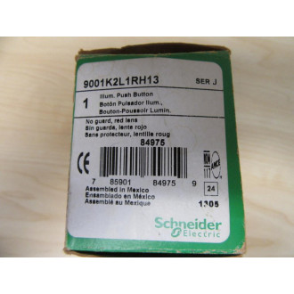 Square D 9001-K2L1RH13 Red Push Button