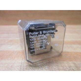 Potter & Brumfield KUEP-3A15-120V AC Relay KUEP-3A15-120VAC