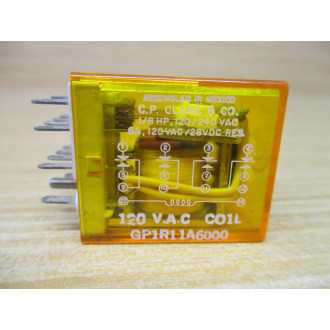 C.P. Clare GP1R11A6000 Relay GP1R11A6000-120VAC - Used