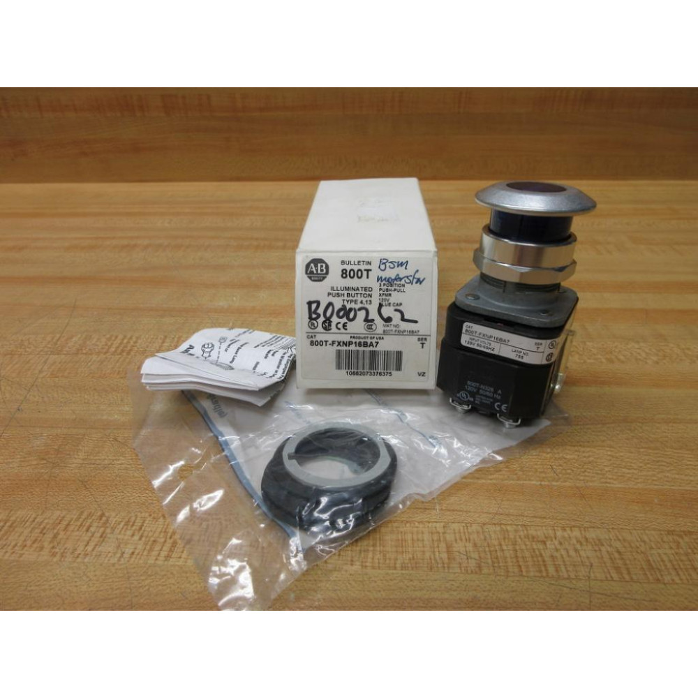 Allen Bradley 800T-FXNP16BA7 Illuminated Push Pull Device