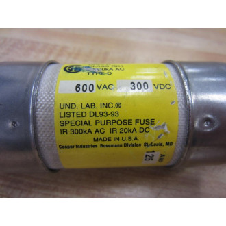 Buss LPS-RK-125SP Bussmann Fuse Cross Ref 4XF81 Short Body (Pack of 4) - Used