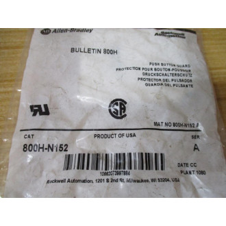 Allen Bradley 800H-N152 Push Button Guard 800HN152 Ser. A