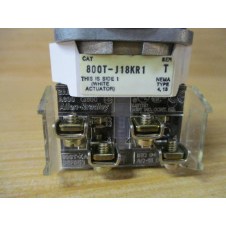 Allen Bradley 800T-J18KR1 Selector Switch Ser. T - New No Box
