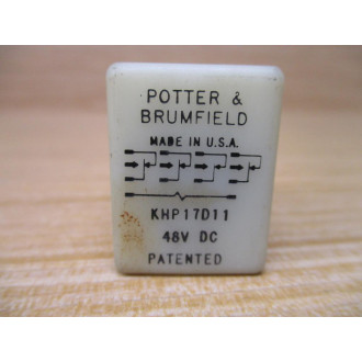 Potter & Brumfield KHP17D11-48V DC Relay KHP17D1148VDC - Used