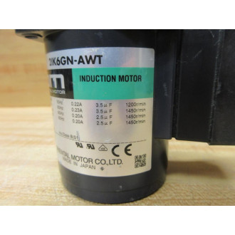 Oriental Motor 2IK6GN-AWT Induction Motor 2IK6GN-AWTU - Used