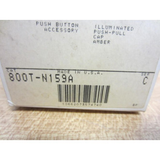 Allen Bradley 800T-N159A Amber Lens Cap 800TN159A Series C (Pack of 9)