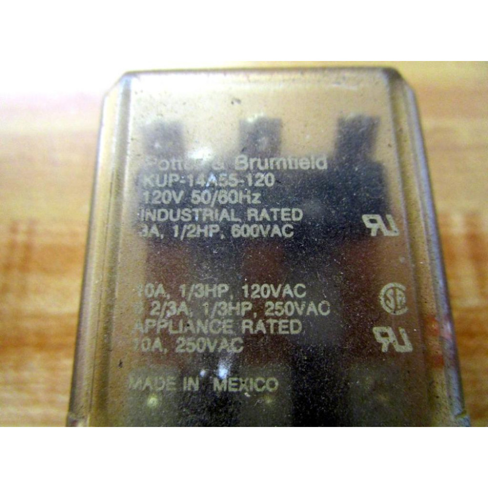 Potter & Brumfield KUP-14A55-120V AC Relay KUP-14A55-120VAC (Pack of 5) - Used