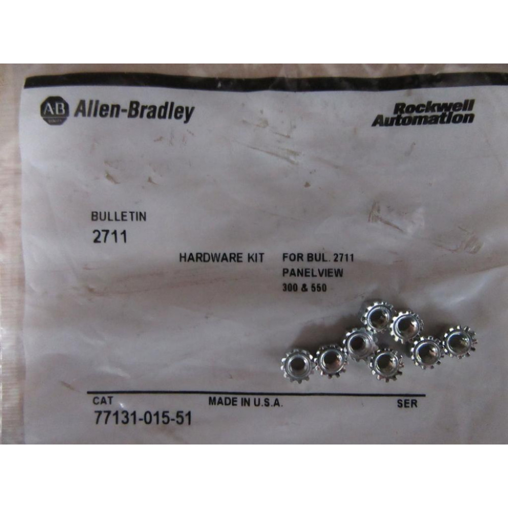 Allen Bradley 77131-015-51 Nuts Hardware Kit for 2711 Panel View (Pack of 8)
