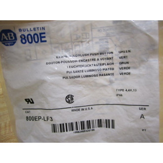 Allen Bradley 800EP-LF3 Push Button 800EPLF3