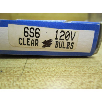 Generic 6S6-120V Clear Indicator Bulbs (Pack of 8) - New No Box
