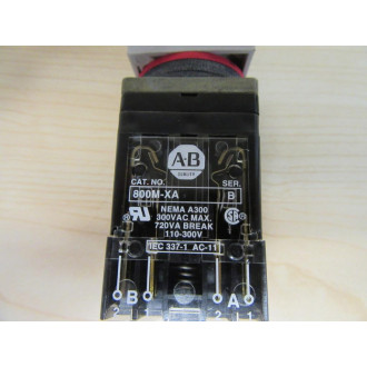 Allen Bradley 800MS-HX2B Selector Switch 800MSHX2B