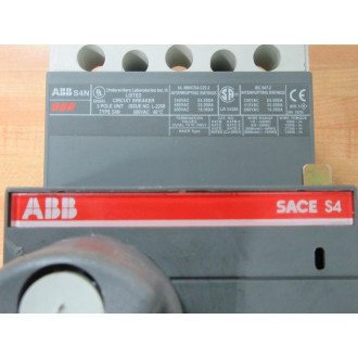 ABB S4N SACE PR211 Circuit Breaker S4NSACEPR211 100Amp - Used