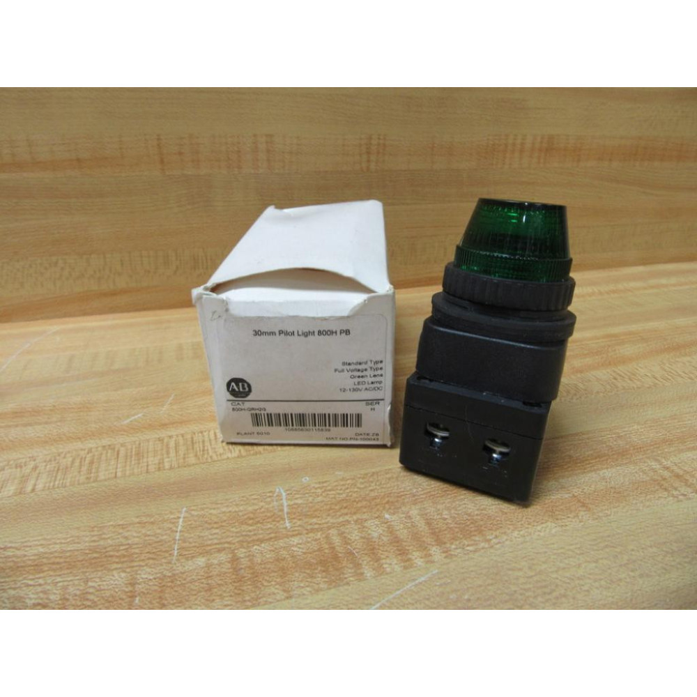 Allen Bradley 800H-QRH2G Pilot Light 800HQRH2G Allen Bradley 800H-QRH2G Pilot Light 800HQRH2G