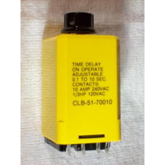 Potter & Brumfield CLB-51-70010 Time Delay Relay CLB5170010