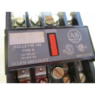 Allen Bradley 700-N200A1 Control Relay 700N200A1 Ser. C - Used