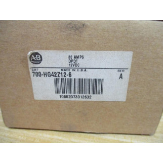 Allen Bradley 700-HG42Z12-6 Relay 700HG42Z126