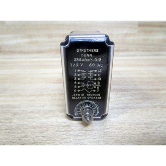 Struthers Dunn 236ABXP-012 Relay 236ABXP012 .2 To 12 Seconds - New No Box
