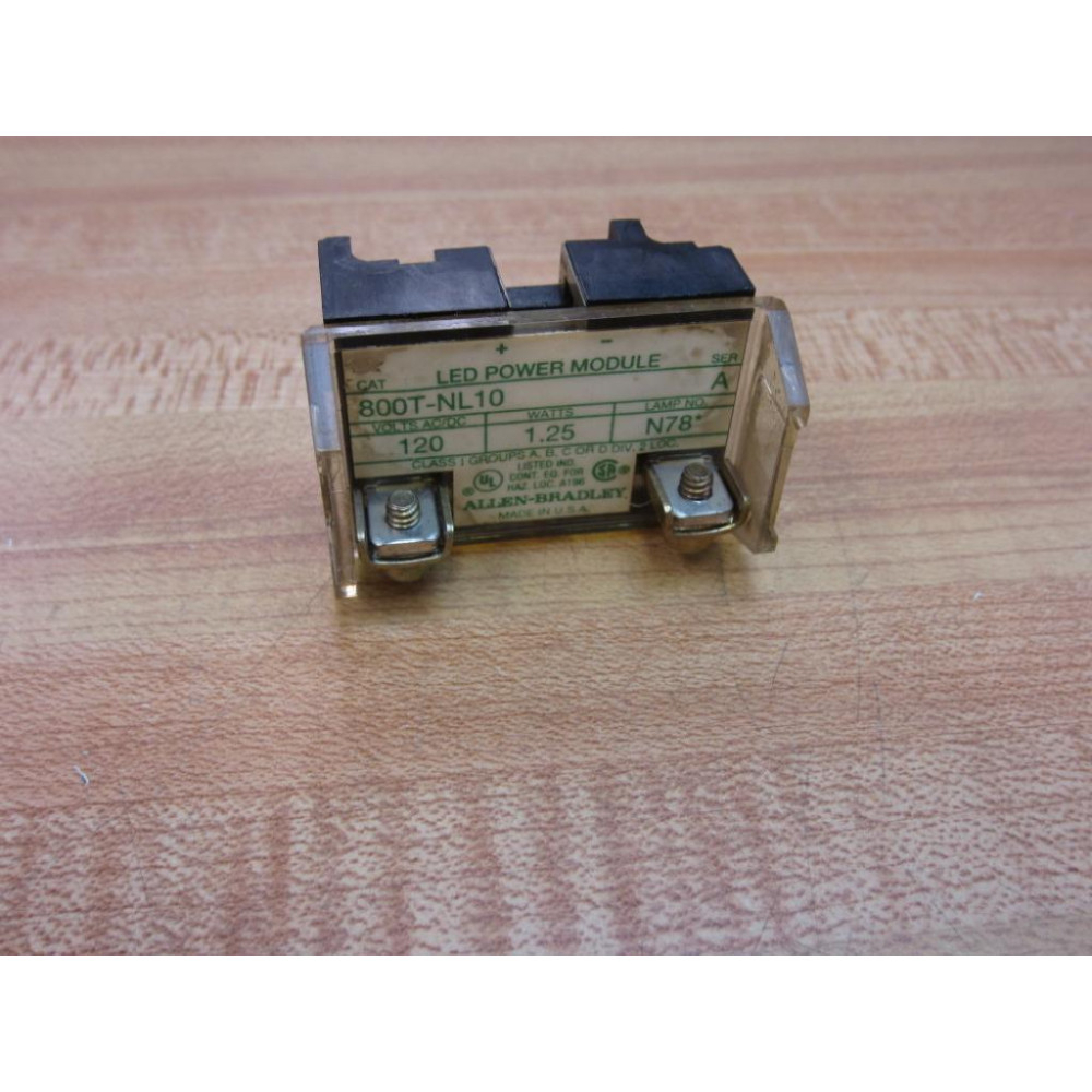 Allen Bradley 800T-NL10 LED Power Module 800TNL10 - Used
