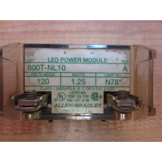 Allen Bradley 800T-NL10 LED Power Module 800TNL10 - Used