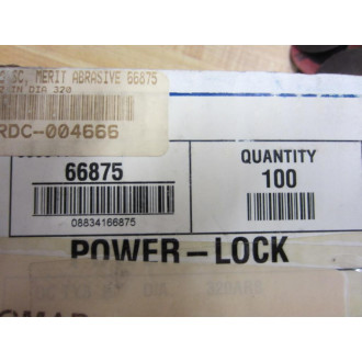 Merit 66875 Abrasive Disc 2" Diameter 320 Grit (Pack of 100)