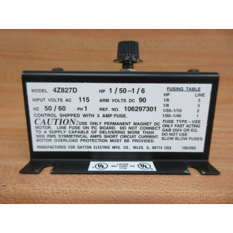 Dayton 4Z827D DC Drive - Used